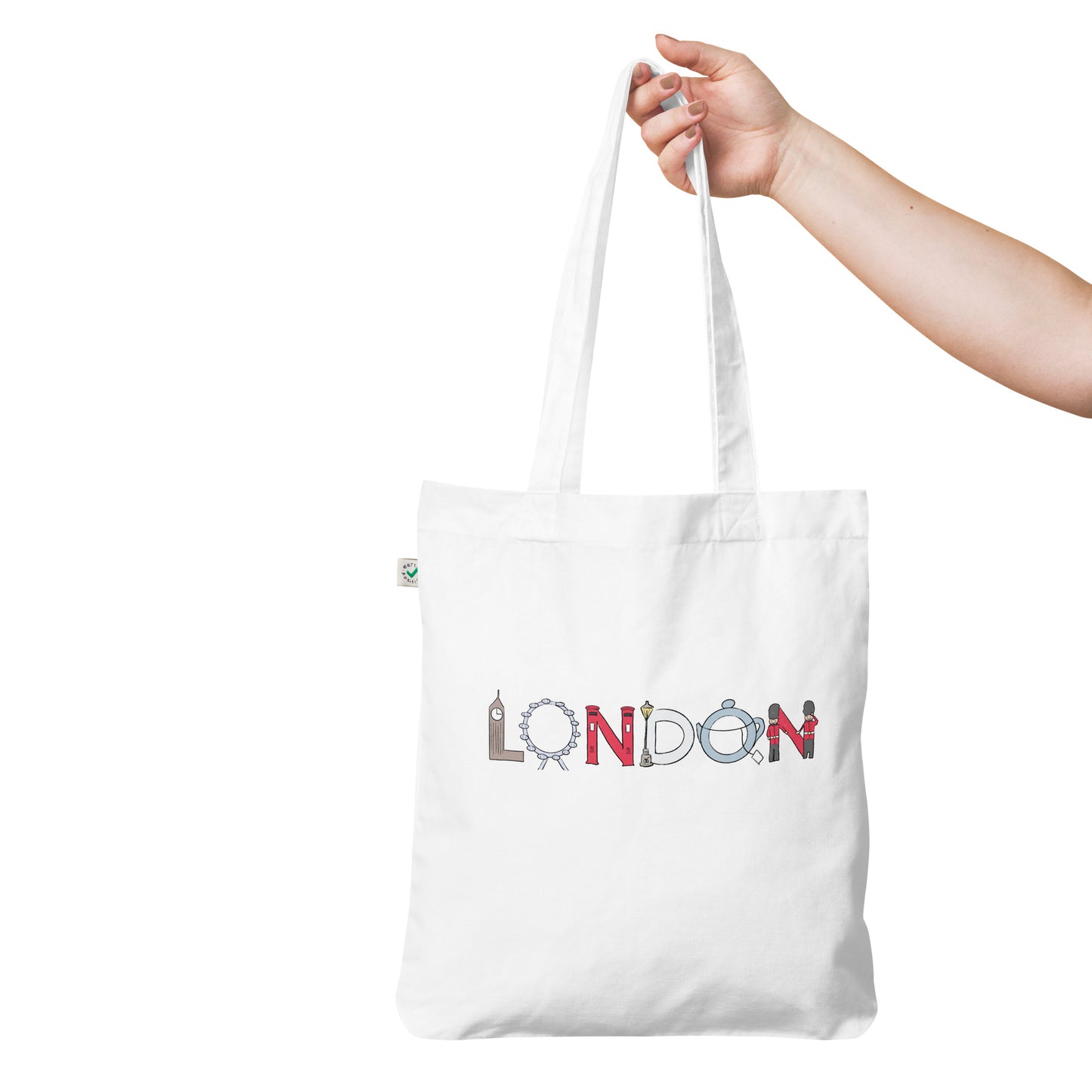 London Landmarks Organic Cotton Tote Bag