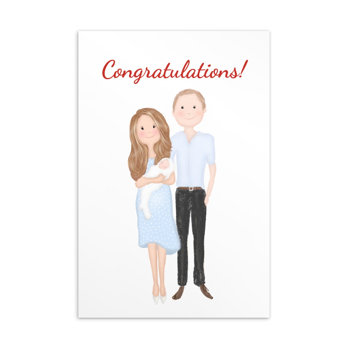 Congratulations (on the new arrival!) Lindo Wing Postcard