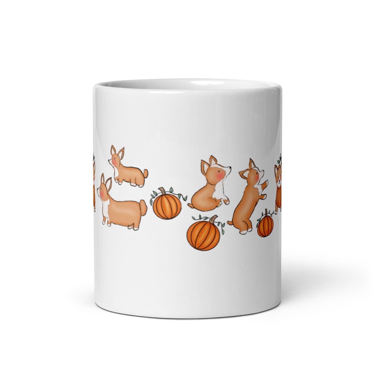 Pumpkins & Pups Corgi Mug