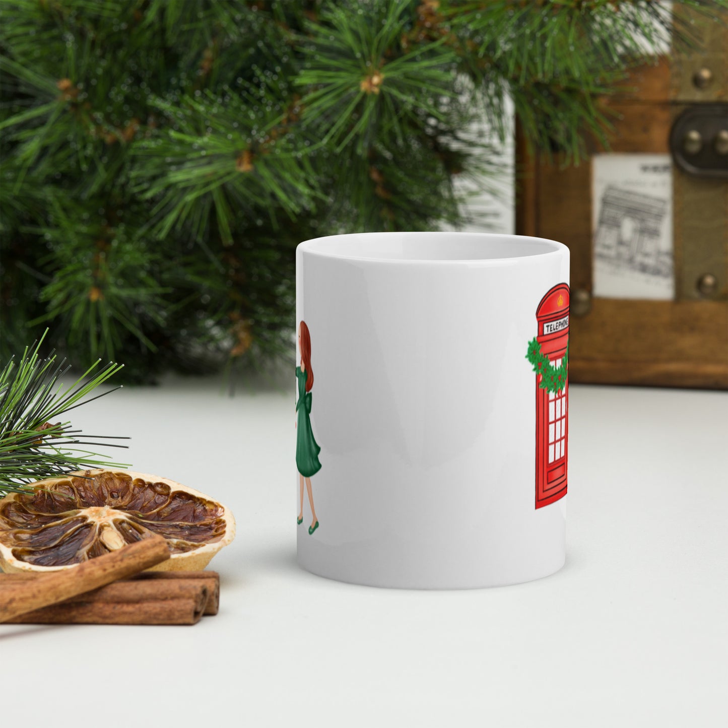 Deck the Booths with Boughs of Holly London Christmas Mug