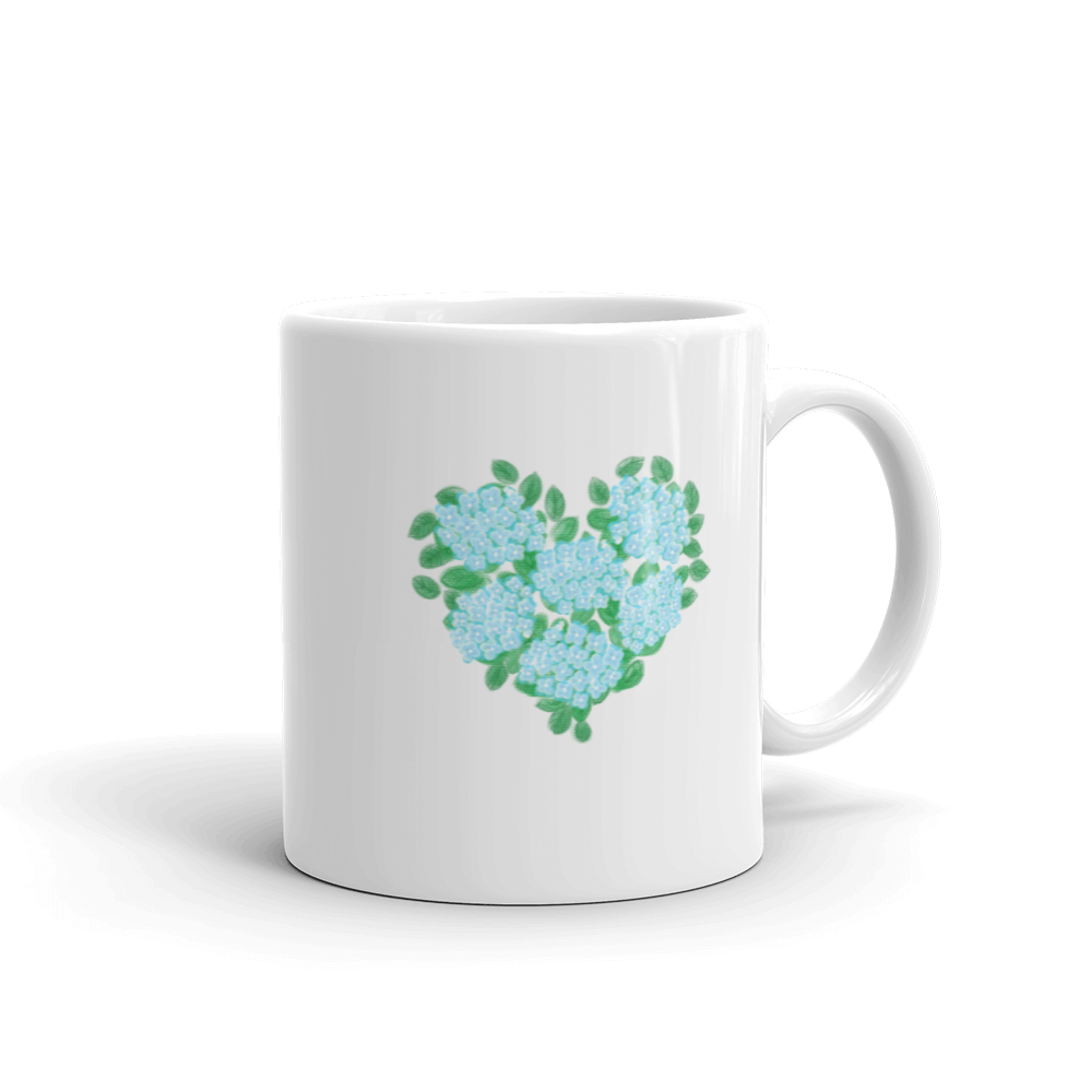 Hydrangea Healing Heart Mug
