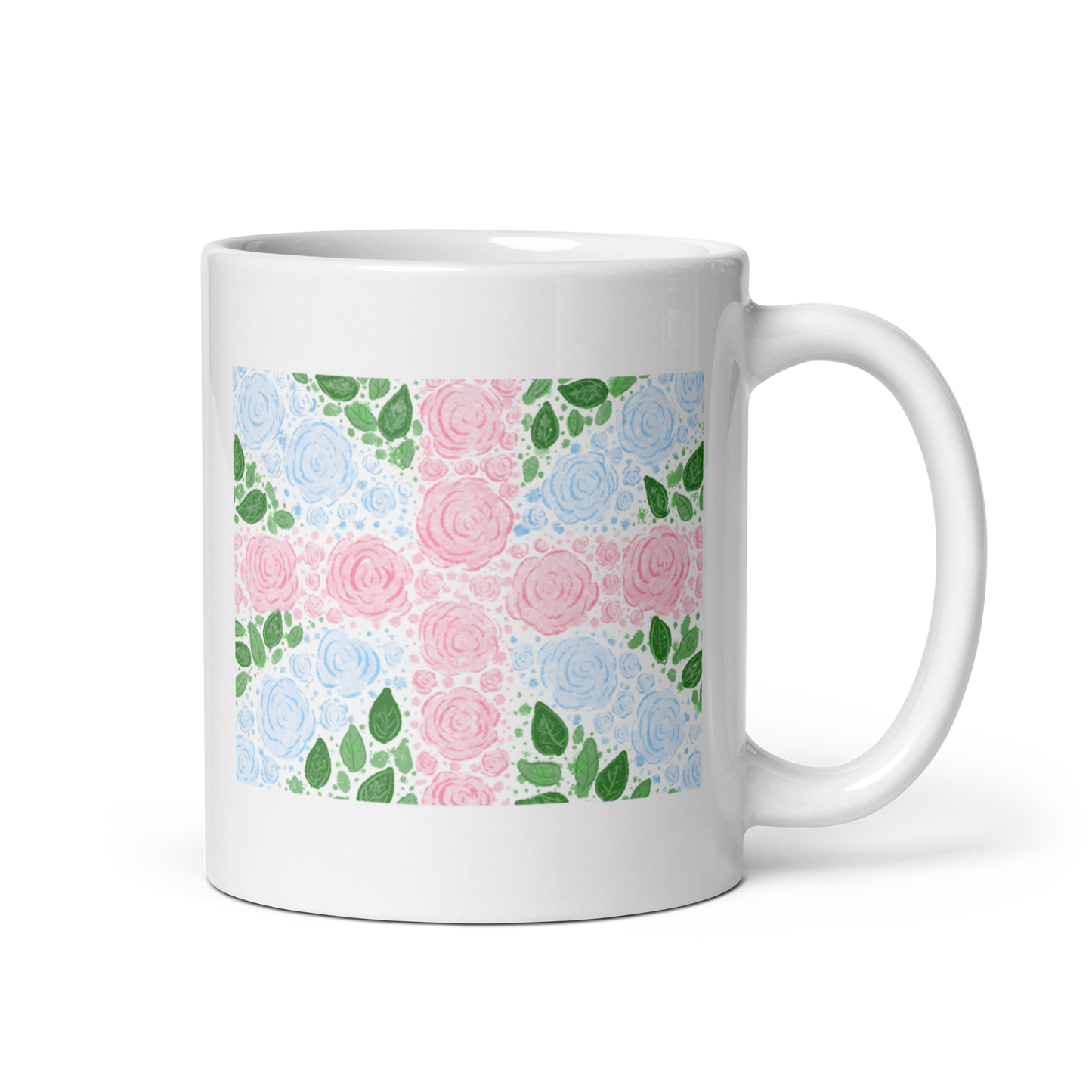 Floral Flag English Rose Mug